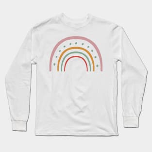 Rainbow Pattern Hand Drawing Long Sleeve T-Shirt